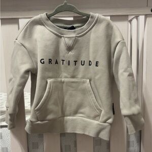 Little Bipsy Cream Gratitude Kids Hoodie